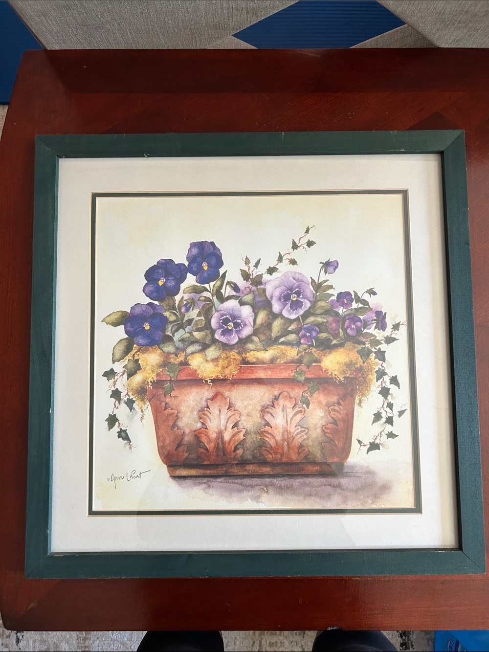 Annie LaPoint pansies watercolor.